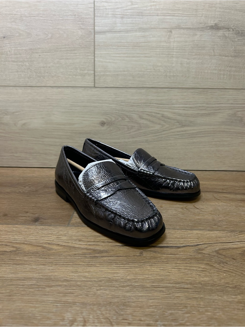 Michael Kors Carlson Loafers Gunmetal 5 Brand New with Tags